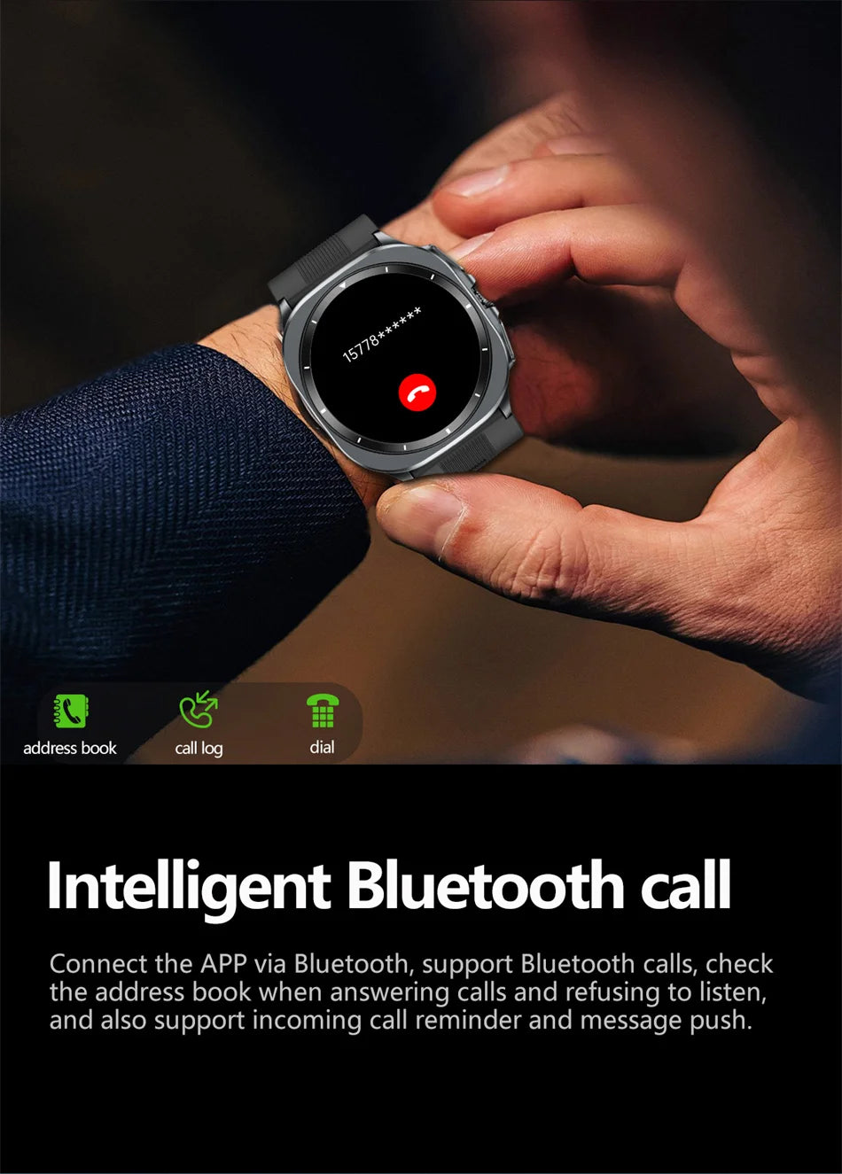2026 New Health track Smartwatch Air Pump Airbag True Blood Pressure Health Measure Smart Watch Men Women Blood oxygen BT Call