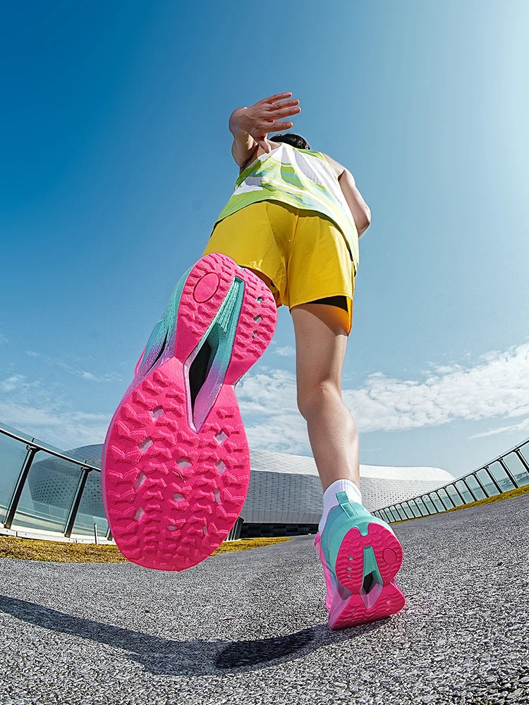 Zapatillas de running para hombre «Marathon Men», deportivas, especializadas, transpirables, ligeras, deportivas para mujer, antideslizantes, con suela de carbono, cómodas.