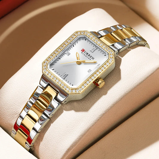 CURREN Elegant Quartz Ladies Wristwatch Top Brand Original Watch For Women Luxury Waterproof Luminous Watches