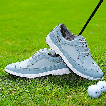 Professionelle golfsko til mænd i læder af høj kvalitet, åndbare sportssko til golfkonkurrence og træning, plus size-sko 39-47#