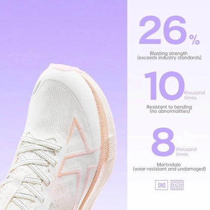 Xtep 2000km 5.0 Jogging Running Shoes For Women Cushion Fashion Color Durable Resistant Elasticity Sole Sneakers 874118110024