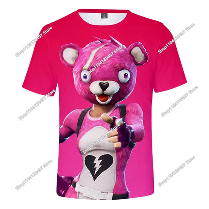 Battle Royale 3D Fortnite T-Shirt – Shirts für Herren und Damen, Jungen und Mädchen, Victory-Cartoon-Oberteile, Teenager-Kleidung, Kinder-Hero-Game-Shirts und Tops