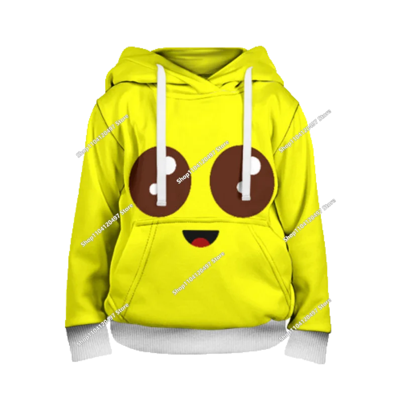 Sweatshirt com Capuz Infantil 3D 2025, Nova Série Anime Fortnite Estampada, Pullover de Marca Trendy, Presente