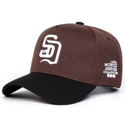 Cappellini da baseball unisex con ricamo di lettere SD, cappelli casual regolabili, cappelli da esterno per la protezione dal sole in primavera e in autunno