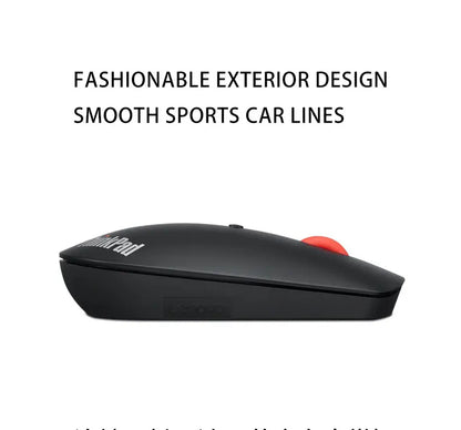 Lenovo ThinkPad Wireless Mouse 4Y50X88822 Dual Bluetooth Office Mouse Laser Mouse Black Ergonomic Laptop Mouse