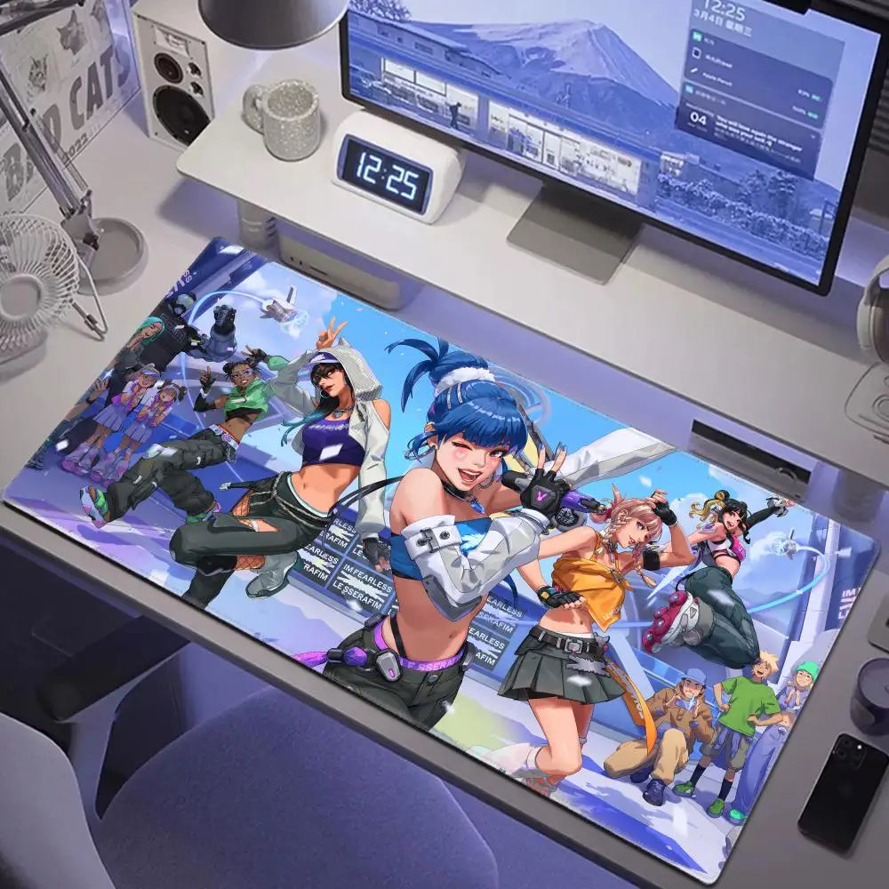 Sexy Anime-Girls Gaming-Mauspad HYBXAXC Laptop Büro Gummi Weiche Tischmatte XXL Groß Computer Overwatch Spiel Tastatur-Teppich