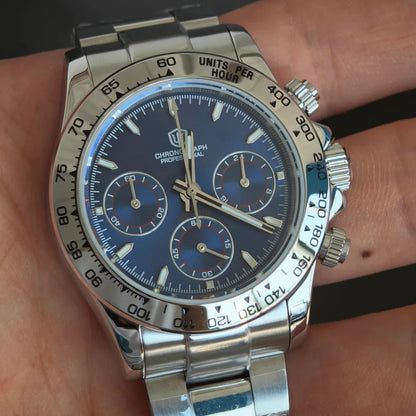 Watchdives WD16500 V2 Men Watch VK63 Quartz Movement Chronograph Wristwatch Stainless Steel Sapphire Crystal Luminous  Watches