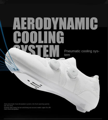 Scarpe da ciclismo su strada unisex, HsYixin traspiranti SPD autobloccanti antiscivolo, scarpe da corsa per bici da strada, MTB flat e sneakers da bicicletta