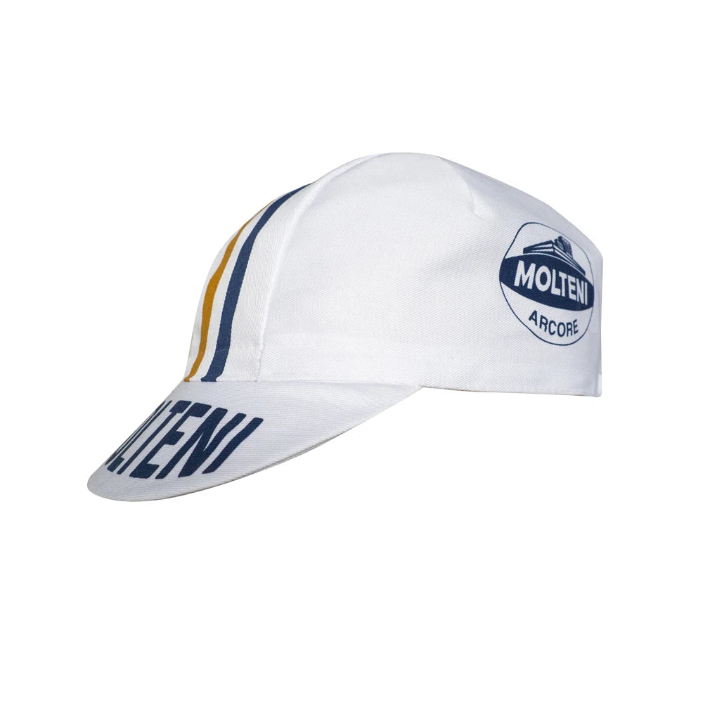 Retro Team Molteni cykelkeps – andningsbar solskyddskeps för utomhussport, unisex