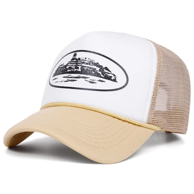 New Letter Embroidery Baseball Hats New Unisex Hip Hop Breathable Personal Sunshade Mesh Versatile Street Fashion Trucker Caps