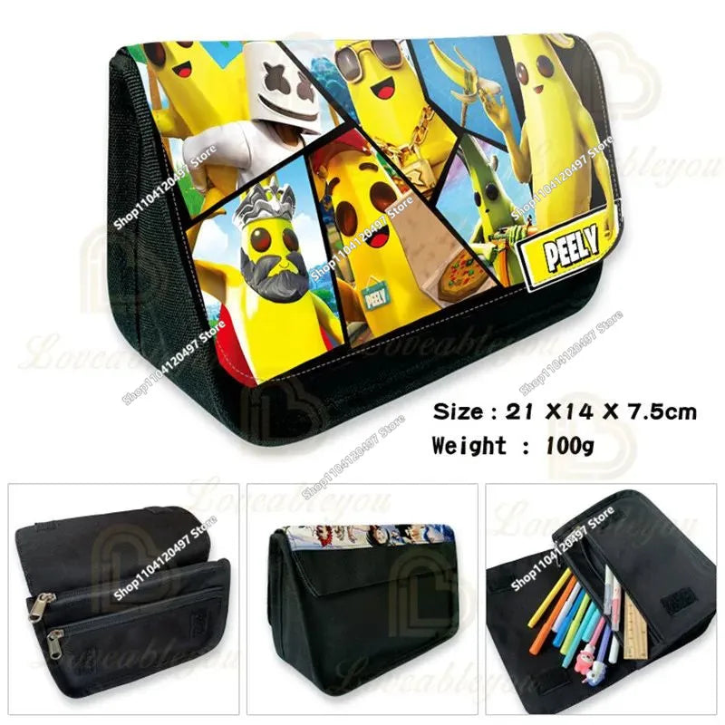 3pcs/set Fortnite Game Backpack Anime Cartoon Large Capacity Student Shcool Bags Pencil Bag Kawaii Lunch Bag Birthday Gifts