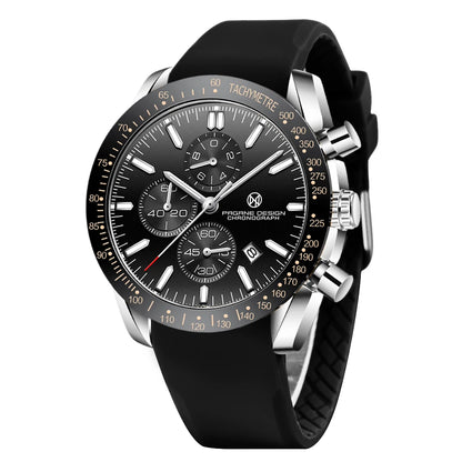 PAGRNE DESIGN Quartz Watches Multi functional chronograph 44mm Fashionable men's watch PAGANI DESIGN Extended Brand PG5140