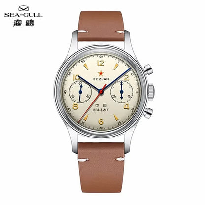 Seagull 1963 International Edition Herren-Mechanikuhr Pilotenuhr ST1901 Retro-Chronograph Armbanduhr Air Force Aviation Neu