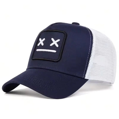 Unisex XX bestickte Baseball-Netzkappen, verstellbare Freizeitmützen, Sonnenhüte für Frühling und Sommer im Freien