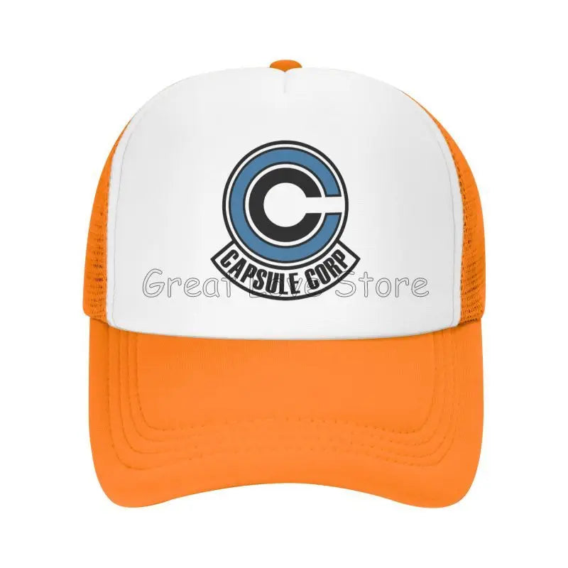 Capsule Corp – czapki baseballowe z siateczką, unisex, czapki typu „trucker” w stylu hip-hopowym, czapki „dad hat” z motywami anime DBZ, czapki wyścigowe z regulacją, letnie czapki typu „trucker” i czapki typu „snapback”