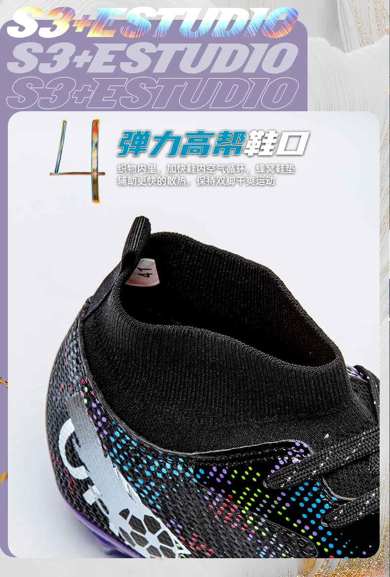 Scarpe da calcio professionali da uomo, scarpe da calcetto con tacchetti, sneakers da calcio ultraleggere per allenamento e sport all’aperto