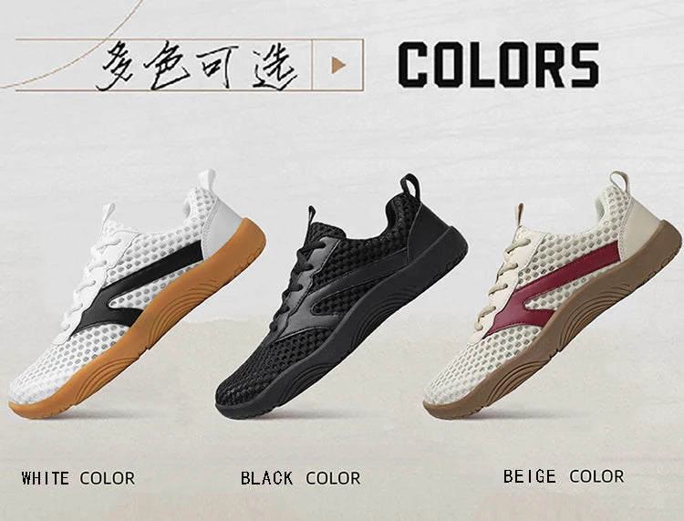 Herren-Barfuß-Loafer mit breitem Design, rutschfest, Freizeitschuhe/Wanderschuhe, in mehreren Farben erhältlich, atmungsaktives Mesh-Herrenschuhwerk