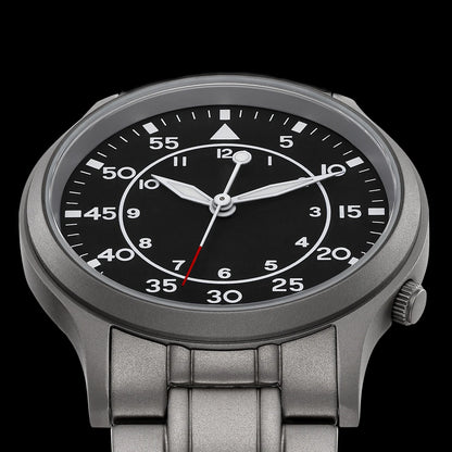 BERNY Titanium Men Wristwatch AR Coat Sapphire Fashion Wristwatch Luminous VH31 Ultra-thin Quartz Watch Waterproof 5ATM Watches