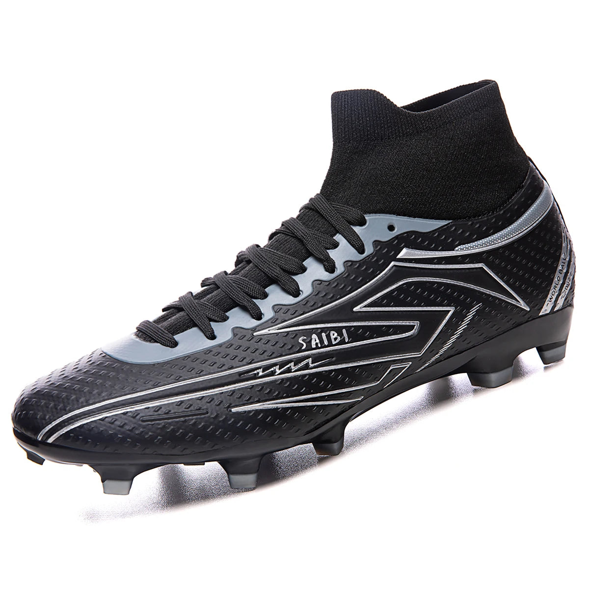 High Performance AG FG Football Boots PU Hybrid Fabric Upper TPU Strong Grip Sole Cost-effective Men Women Grass Football Shoes