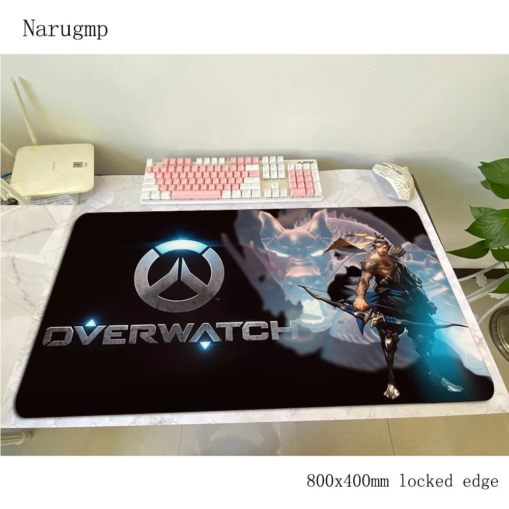 Overwatch Mauspad 80x40cm Gaming-Mauspad Halloween-Geschenk großes Mauspad Gamer-Computertischmatte Notebook-Mousemat PC
