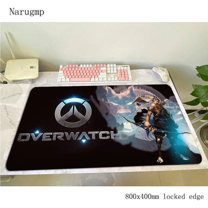 Overwatch Mauspad 80x40cm Gaming-Mauspad Halloween-Geschenk großes Mauspad Gamer-Computertischmatte Notebook-Mousemat PC