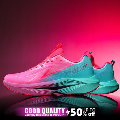 Zapatillas de running para hombre «Marathon Men», deportivas, especializadas, transpirables, ligeras, deportivas para mujer, antideslizantes, con suela de carbono, cómodas.