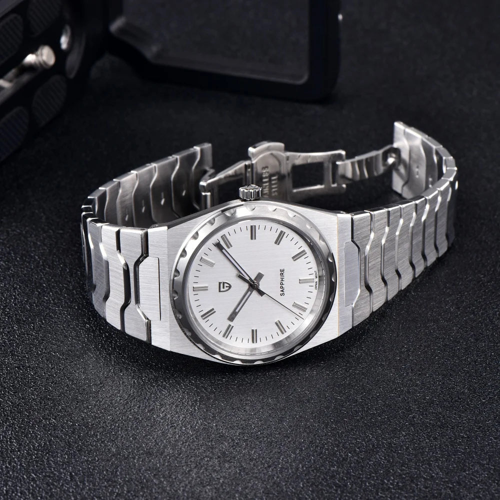 PAGANI DESIGN 2026 new ultra-thin 7mm quartz men's watch stainless steel sapphire 10Bar waterproof C3 upgrade V2 reloj hombre