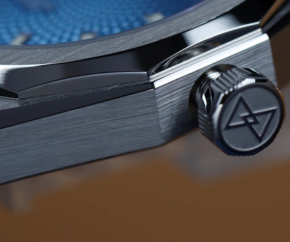 Cronos New Rhombus Perlage 39mm Dial PT5004 Miyota 90S5 See-through Caseback Men Automatic Wristwatches 10ATM Luminous