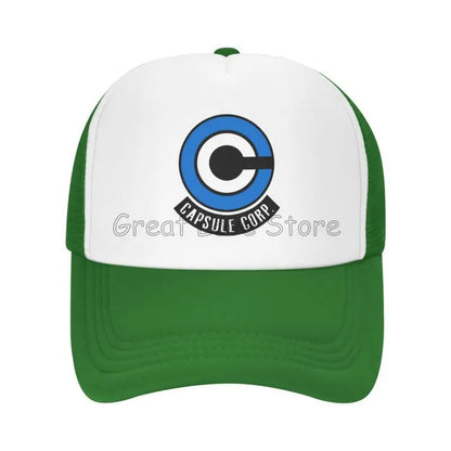 Capsule Corp – czapki baseballowe z siateczką, unisex, czapki typu „trucker” w stylu hip-hopowym, czapki „dad hat” z motywami anime DBZ, czapki wyścigowe z regulacją, letnie czapki typu „trucker” i czapki typu „snapback”