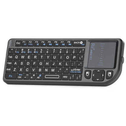 Teclado Mini Sem Fios Original Rii X1 2.4GHz Inglês/RU/ES/FR com TouchPad para Android TV Box/PC/Portátil