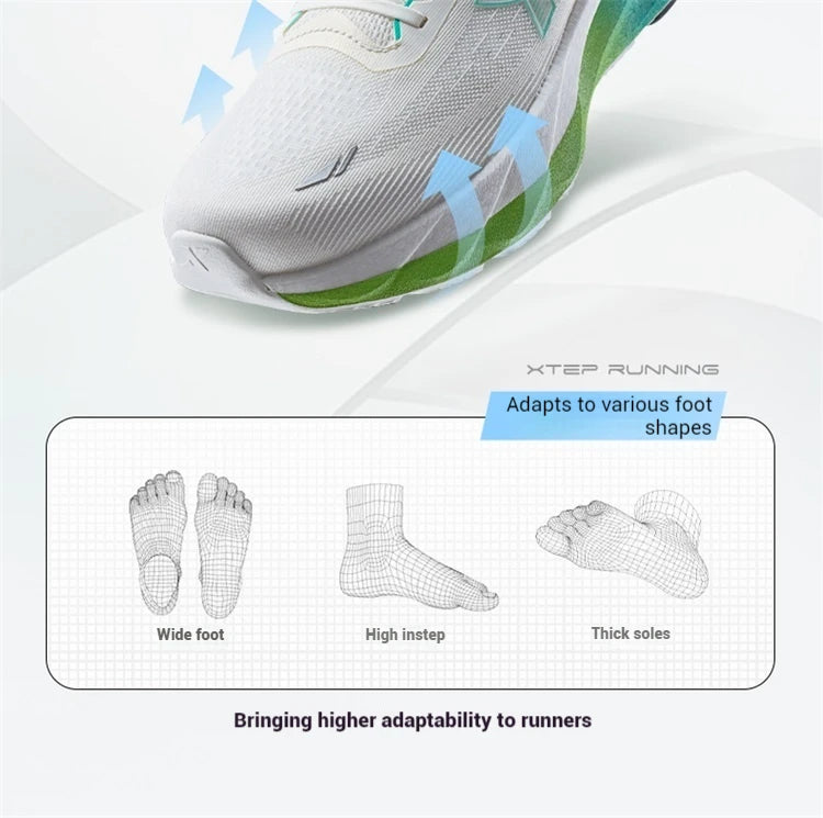 Xtep Lingbu 2.0 Ανδρικά Παπούτσια Τρεξίματος 2025 Spring ACE Support Feather Foam Αθλητικά Παπούτσια Stability Advanced Sneakers 875119110001