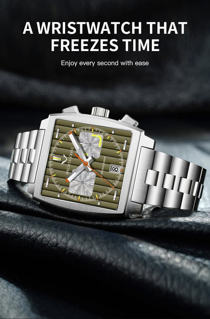 Specht & Söhne New Hot Watches Men Luxury Brand Male Japan VK64 Chronograph Trendy Sport Wristwatch Waterproof