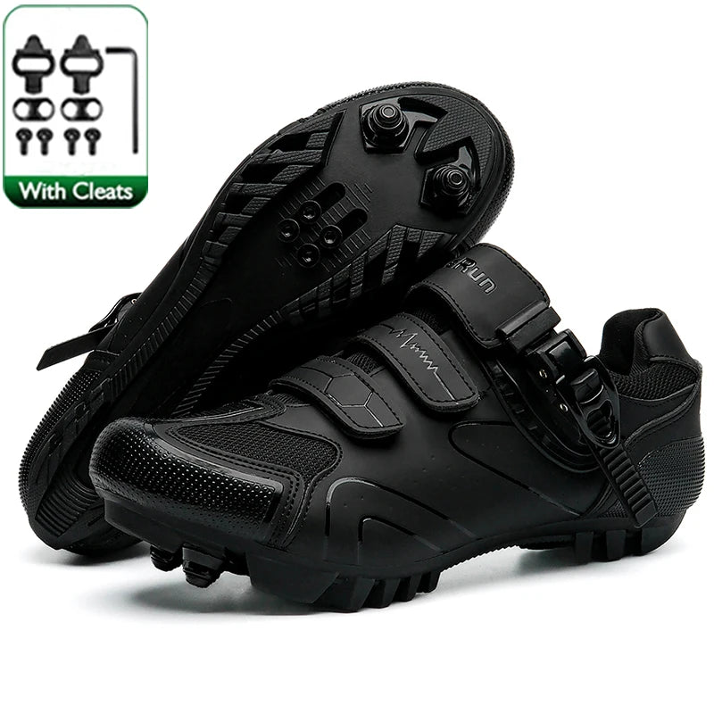 Primavera, scarpe da ciclismo MTB con morsetti da uomo, scarpe sportive in carbonio, velocità, corsa in montagna, scarpe da mountain bike
