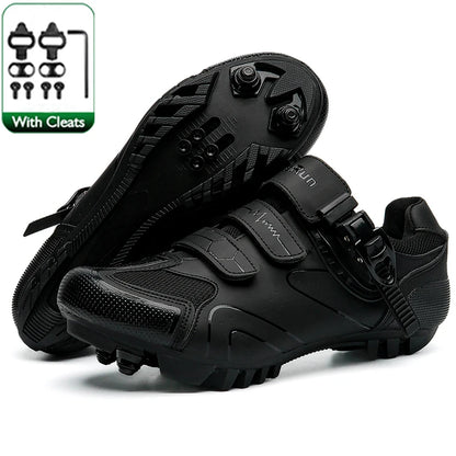Primavera, scarpe da ciclismo MTB con morsetti da uomo, scarpe sportive in carbonio, velocità, corsa in montagna, scarpe da mountain bike