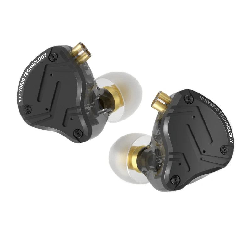 Auricolari in-ear cablati KZ ZS10 Pro X HiFi con bassi monitor, cavo staccabile e microfono