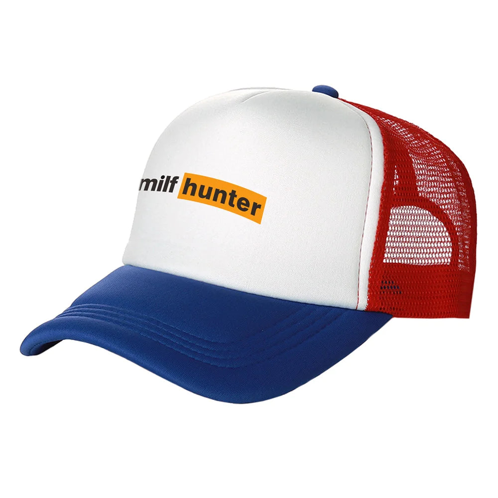 Καπέλα Trucker Milf Hunter Μοντέρνα Καπέλα Milf Hunter Καπέλα μπέιζμπολ Καλοκαιρινά καπέλα εξωτερικής χρήσης με πλέγμα για προστασία από τον ήλιο MZ-506