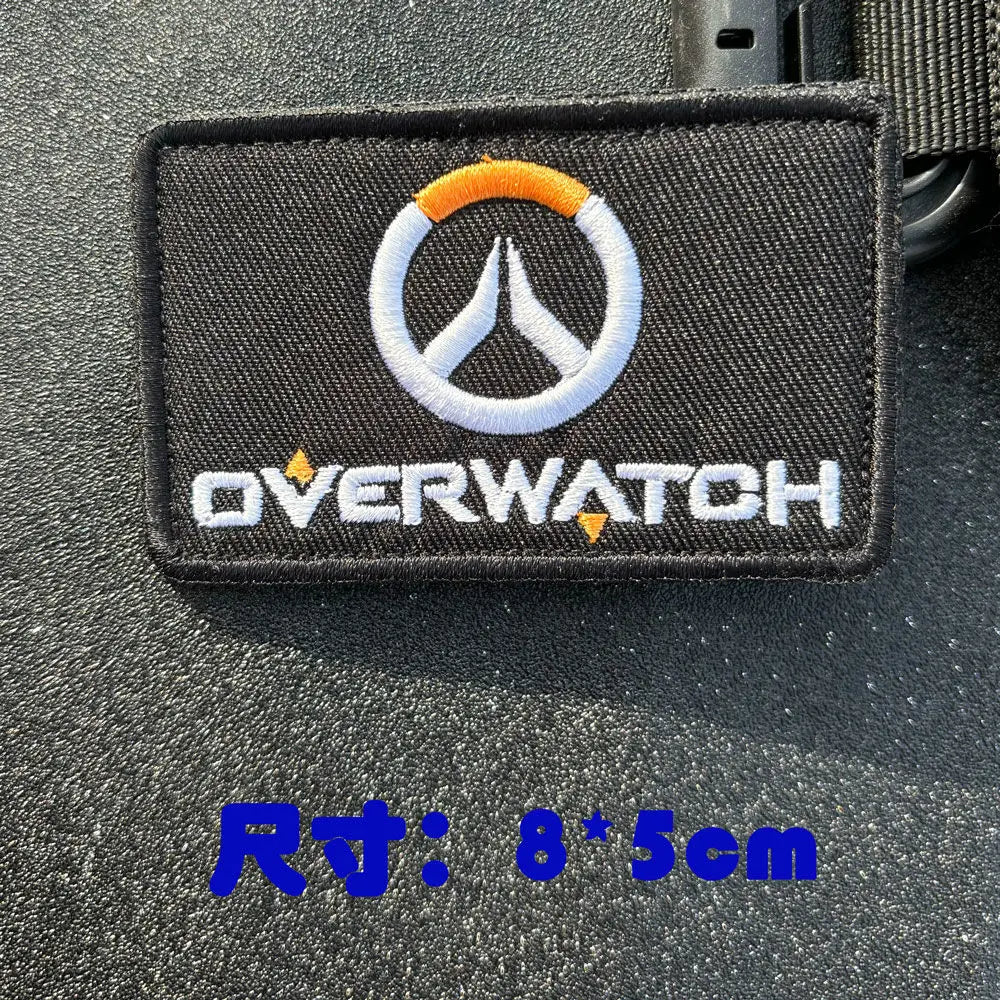 Patch de braço anime Overwatch DVA para cosplay, mochila, aplicação decorativa e vestuário
