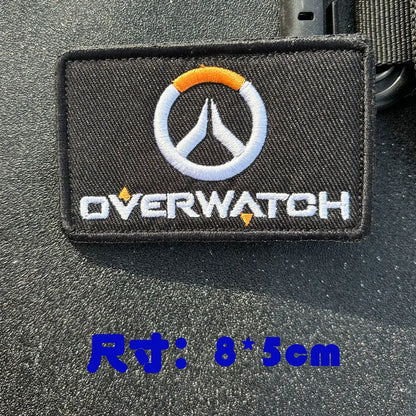 Patch de braço anime Overwatch DVA para cosplay, mochila, aplicação decorativa e vestuário