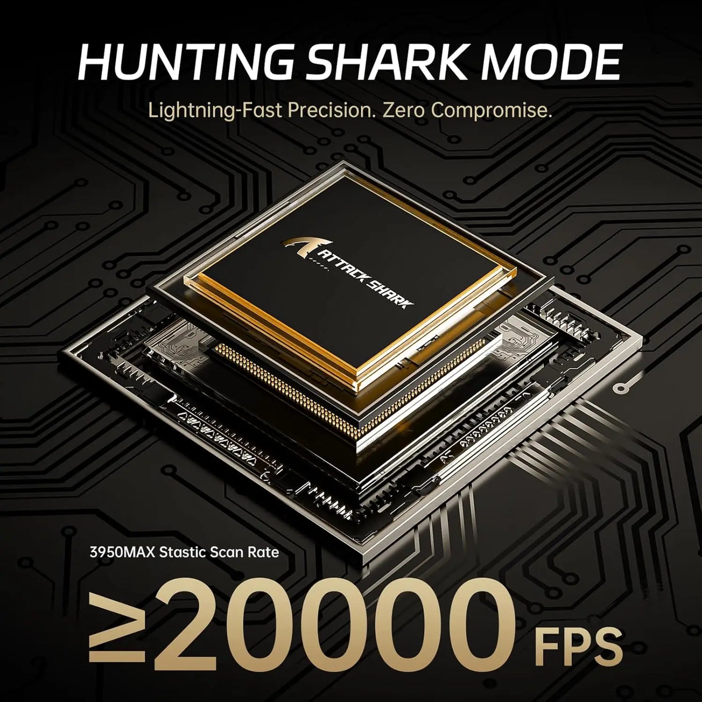 ATTACK SHARK R11 ULTRA 49g Carbon Fiber 8000Hz Wireless Gaming Mouse, 42000 DPI, 20000 FPS, PAW3950MAX, Nordic 52840 Chip