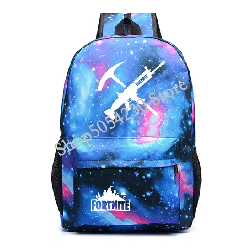 Fortnite Children's Backpack Large Capacity Bolsa Escolar High Quality Waterproof Men Women Victory Game Stationary Kid Rucksack