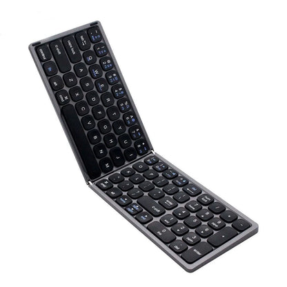 Jomaa Foldable Wireless Bluetooth Keyboard Lightweight Portable Bluetooth Folding Keyboard Available for Tablet Laptop PC iPad