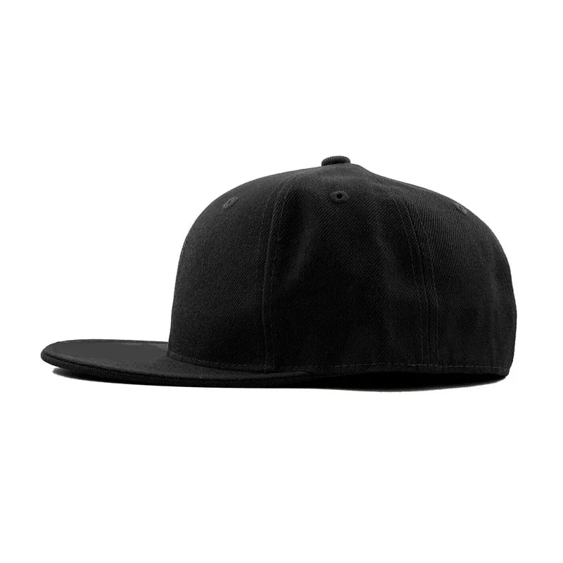 Full Closed Fitted Cap Hat New York Size Plus Large Trucker Men Bill Hip Hop Plain Baseball Snapback Blank Flat Visor Brim Era