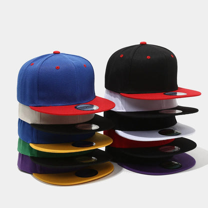 Custom Print Embroidery Logo Flat-brimmed baseball cap Unisex Outdoor Hat Hip Hop Dad Hat Gorras Hombre Street Snapback Hat