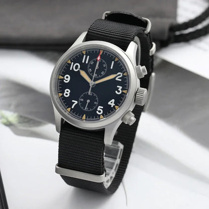 Militado VK61 VK67 Quarz-Chronographenuhr 39mm 316L-Edelstahlgehäuse 3 Zifferblätter wasserdicht 100M Multifunktions-Militäruhr