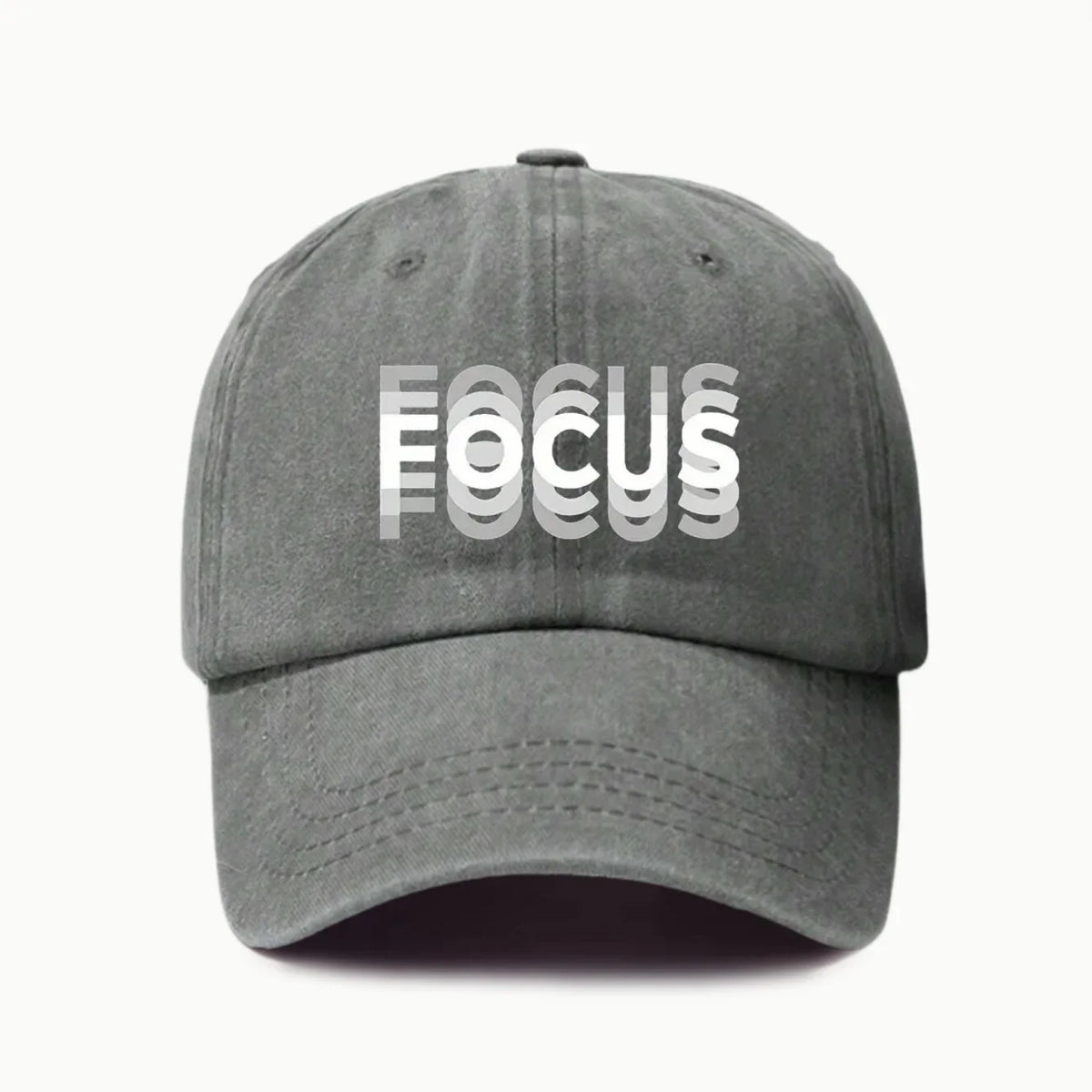 FOCUS Print Cap -pesetty puuvilla, säädettävä klassisen tyylin baseball-lippis, urheilullinen duckbill-lippis miehille ja naisille