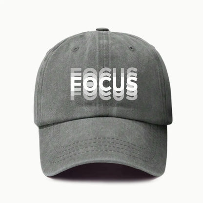 FOCUS Print Cap -pesetty puuvilla, säädettävä klassisen tyylin baseball-lippis, urheilullinen duckbill-lippis miehille ja naisille