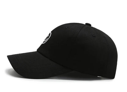 Four Seasons Cap, Polyester Cotton Embroidered Smiley, Lesbial Baseball Cap, Sunscreen Breathable Hat