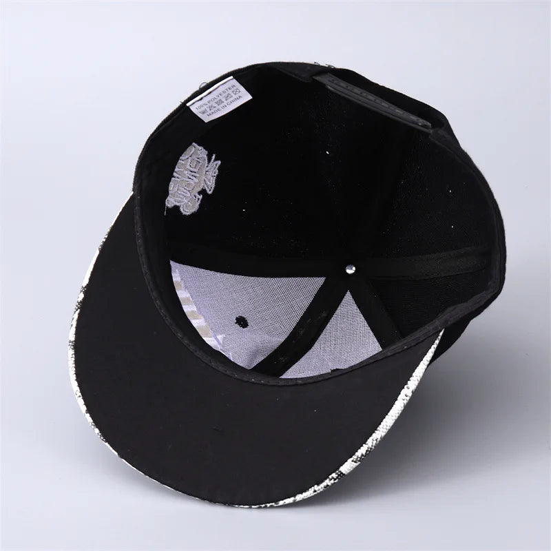 Cross-border Hot Selling in Europe and AmericaComptonBaseball Cap Korean Style Personality Hip-Hop Flat Brim Camouflage Hat