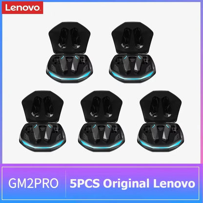 Auricolari wireless Lenovo GM2 Pro TWS Bluetooth 5.3 – Auricolari HD con controllo touch e microfono, cuffie sportive impermeabili