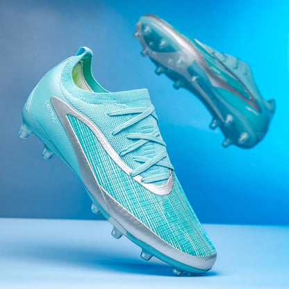 New Men's Football Boots Outdoor Cleats Breathable Adult Non-Slip Soccer Shoes Sport Long Spikes Training Boys Match Comfortable
